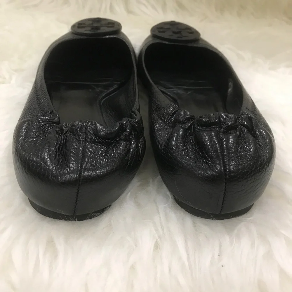 Tory Burch Women’s Reva Leather Flats Size 7.5